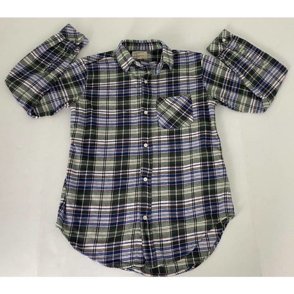 Current / Elliot Flannel Shirt Wear for Love / Love for Wear Green Blue - Size 1